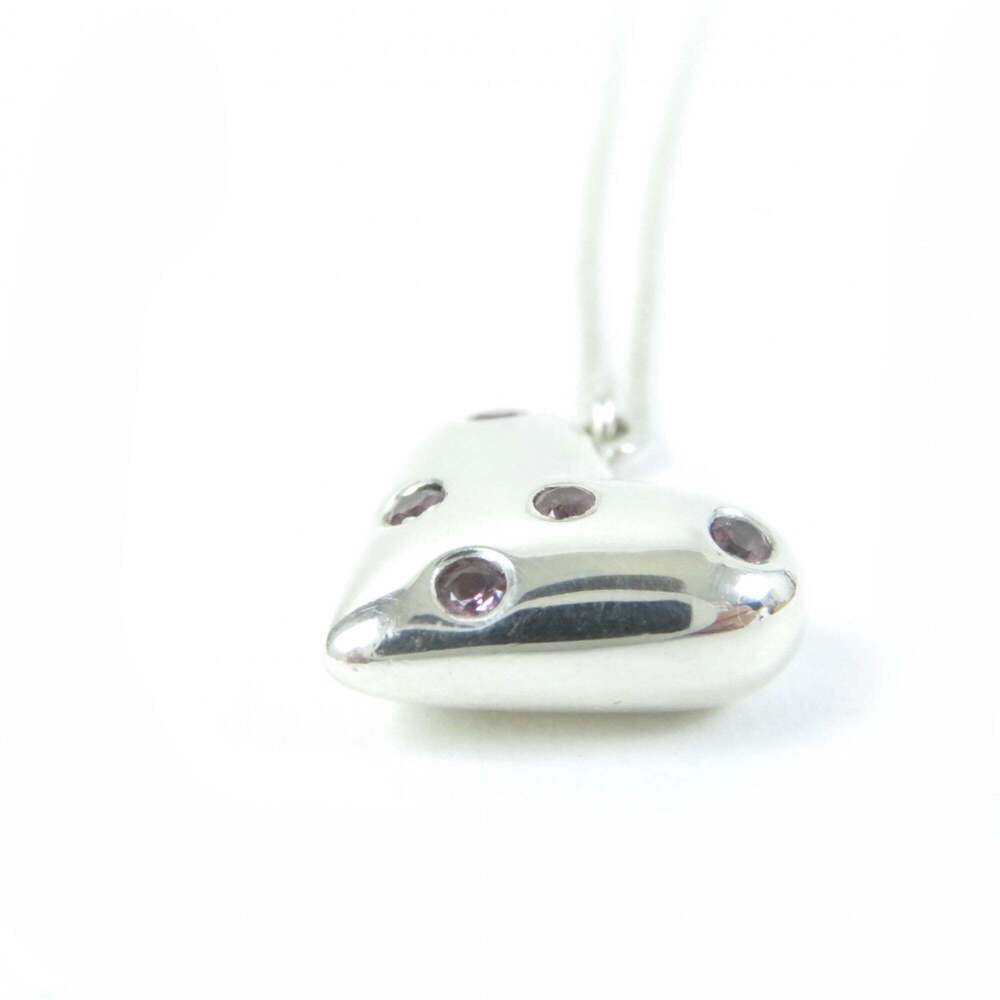 TIFFANY Authentic Vintage Pink Heart Necklace - Picture 4 of 9